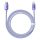 Baseus Crystal Shine USB-C-Lightning kábel, 20W, PD, 1.2m, lila