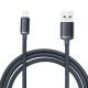 Baseus Crystal Shine USB-Lightning kábel, 2,4A, 2m, fekete
