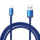 Baseus Crystal Shine USB-Lightning kábel, 2,4A, 2m, kék