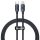 Baseus Crystal USB-C-Lightning kábel, 20W, PD, 1.2m, fekete