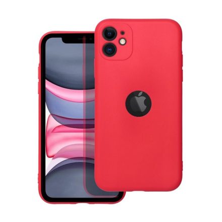 Forcell Soft szilikon hátlap tok Apple iPhone 11, piros
