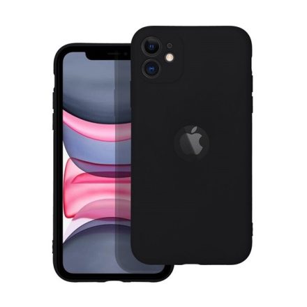 Forcell Soft szilikon hátlap tok Apple iPhone 11 Pro Max, fekete