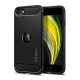 Spigen Rugged Armor Apple iPhone SE 2022/2020 tok, Matte Black, fekete