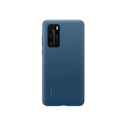 Huawei P40 Silicone Cover, gyári szilikon tok, kék
