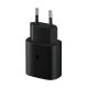 Samsung EP-TA800EBE kompatibilis hálózati töltő adapter USB-C, 25W, fekete, (No logo)