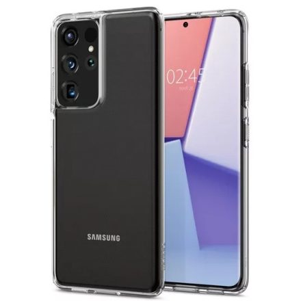 Spigen Liquid Crystal Samsung G998 Galaxy S21 Ultra Crystal Clear tok, átlátszó