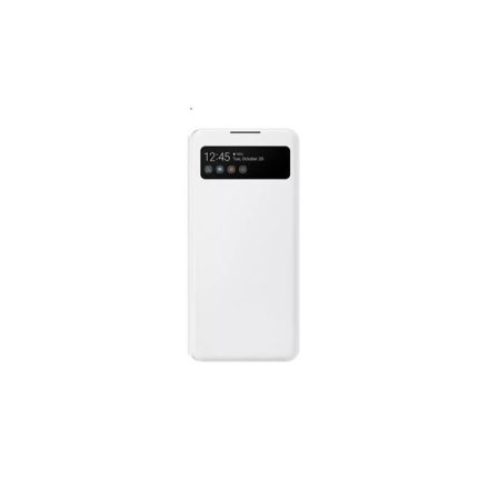 Samsung Galaxy A42 LED View Cover, gyári flip tok, fehér, EF-EA426PWE