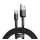 Baseus Cafule USB / USB-C töltő- és adatkábel, 2m, szürke/fekete