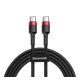 Baseus Cafule USB-C / USB-C gyorstöltő töltő- és adatkábel, 2m, piros/fekete
