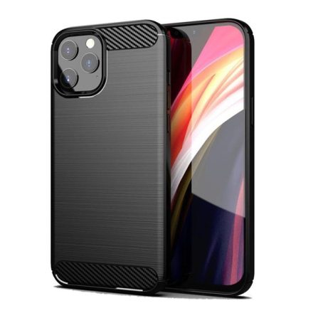 Forcell Carbon hátlap tok Apple iPhone 13 Pro Max, fekete