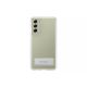 Samsung Galaxy S21 FE Clear Standing Cover, gyári tok, átlátszó, EF-JG990CT