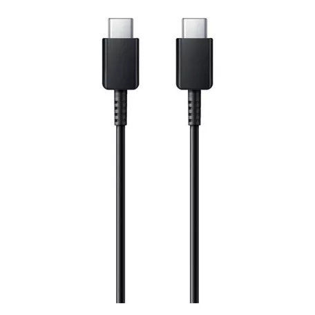 Samsung EP-DN975BBE kompatibilis USB-C / USB-C töltő- és adatkábel, 1m, 5A, fekete, Eco csomagolás
