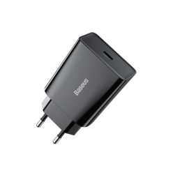   Baseus Speed Mini hálózati gyorstöltő adapter Type-C, 20W, fekete