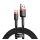 Baseus Cafule USB / USB-C gyorstöltő töltő- és adatkábel, 1m, piros-fekete