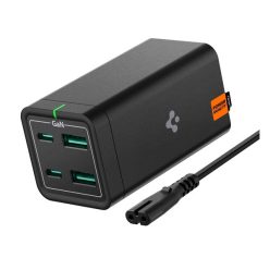   Spigen PowerArc PD2101 hálózati töltő állomás, 2xType-C/2xUSB, 65W, fekete