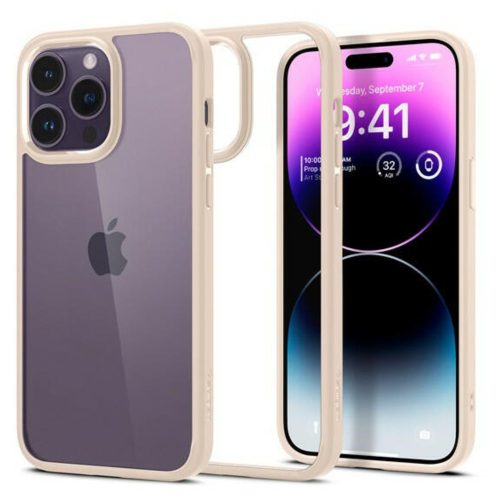 Spigen Ultra Hybrid Apple iPhone 14 Pro Max tok, Sand Beige, bézs