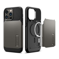   Spigen Slim Armor Mag Apple iPhone 14 Pro Max tok, Gunmetal, szürke MagSafe, szürke