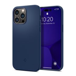   Spigen Silicone Fit Mag Apple iPhone 14 Pro Max tok, Navy Blue MagSafe, kék