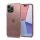 Spigen Liquid Crystal Glitter Apple iPhone 14 Pro tok, Glitter Rose Quartz, átlátszó