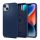 Spigen Silicone Fit Mag Apple iPhone 14 Plus tok, Navy Blue MagSafe, kék