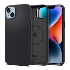   Spigen Silicone Fit Mag Apple iPhone 14 Plus Black MagSafe tok, fekete