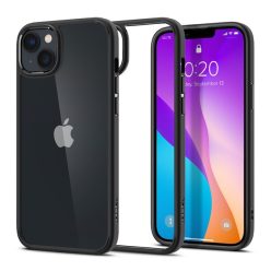   Spigen Crystal Hybrid Apple iPhone 14 Plus Matte Black tok, fekete