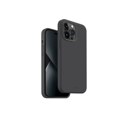 Uniq Lino Hue Apple iPhone 14 Plus, MagSafe szilikon tok, fekete