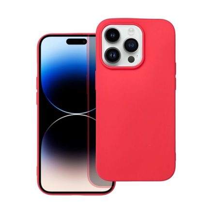 Forcell Soft szilikon hátlap tok Apple iPhone 14 Pro, piros