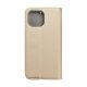 Magnet Apple iPhone 14 mágneses flip tok, arany