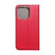 Magnet Apple iPhone 14 Pro mágneses flip tok, piros
