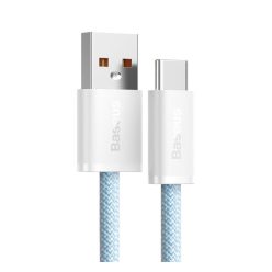   Baseus Dynamic USB / USB-C gyorstöltő töltő- és adatkábel, 100W, 1m, kék