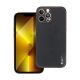 Forcell Leather műbőr hátlap tok, Apple iPhone 14 Pro, fekete