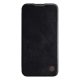Nillkin Qin Pro Apple iPhone 14 Pro bőr  flip tok, fekete