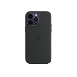   Apple iPhone 14 Pro Max MagSafe-rögzítésű szilikon tok, Éjfekete