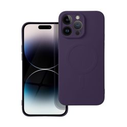 Magsafe szilikon tok Apple iPhone 14 Pro Max, sötét lila