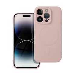 Magsafe szilikon tok Apple iPhone 14 Pro, rózsaszín