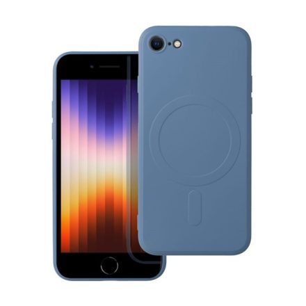 Magsafe szilikon tok Apple iPhone SE 2022/SE 2020/8/7, kék