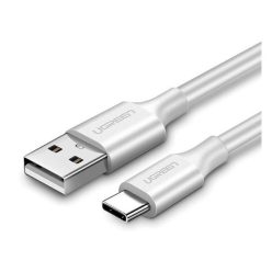   Ugreen USB-C / USB gyorstöltő- és adatkábel, 0,5m, fehér