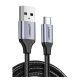 Ugreen USB-C / USB gyorstöltő- és adatkábel, 0,25m, alumínium-fekete