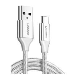   Ugreen US288 USB-C / USB gyorstöltő- és adatkábel, 2m, fehér