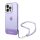 Guess Translucent Pearl Strap Apple iPhone 14 Pro hátlap tok , lila