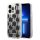Karl Lagerfeld Liquid Glitter Monogram Apple iPhone 14 Pro hátlap tok, fekete