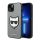 Karl Lagerfeld Saffiano Choupette Head Patch Apple iPhone 14 Plus hátlap tok, ezüst