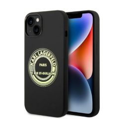   Karl Lagerfeld Silicone RSG Apple iPhone 14 Plus hátlap tok, fekete