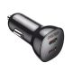 Choetech autós töltő, 40W, 2XUSB, fekete