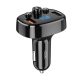 XO BCC03 autós szivargyújtó gyorstöltő és Bluetooth FM transzmitter, 2xUSB, 18W, fekete