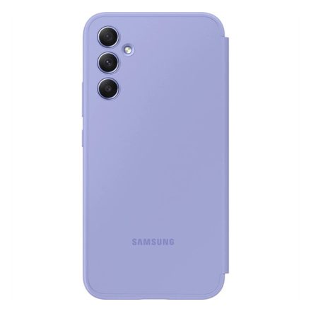 Samsung Galaxy A34 5G Smart View Wallet, gyári flip tok, áfonya, EF-ZA346CV