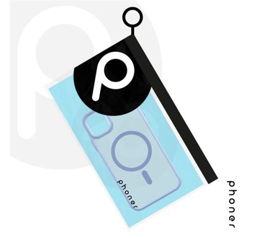 Phoner iPhone 11 Hybrid Mag MagSafe kemény hátlap tok, égkék