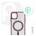 Phoner Apple iPhone 14 Pro Max Hybrid Mag MagSafe kemény hátlap tok, burgundi vörös
