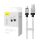 Baseus CoolPlay USB / USB-C töltő- és adatkábel, 100W, 2m, fehér